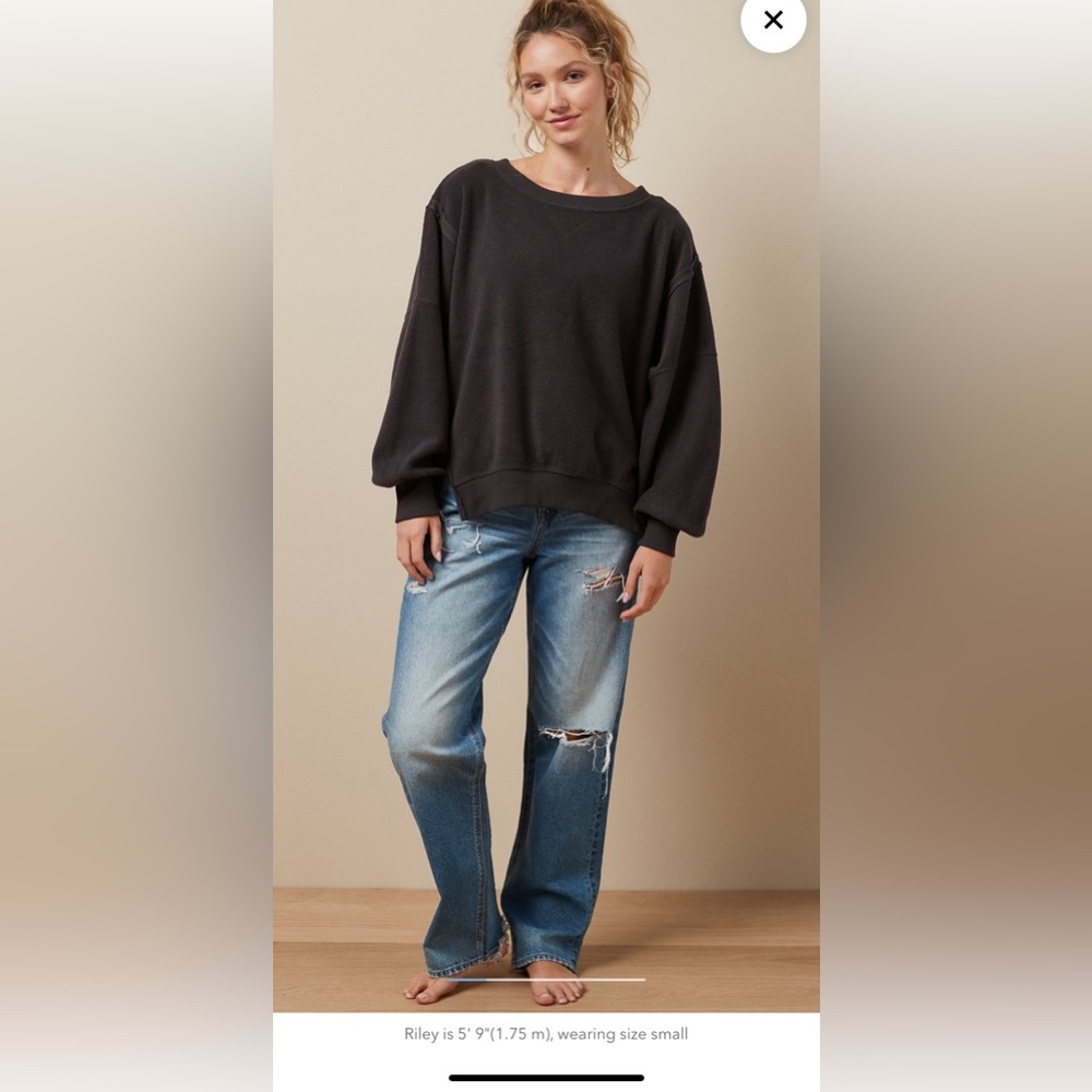 AE oversized reverse fleece sweatshirt